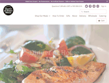 Tablet Screenshot of dinnerathomemeals.com